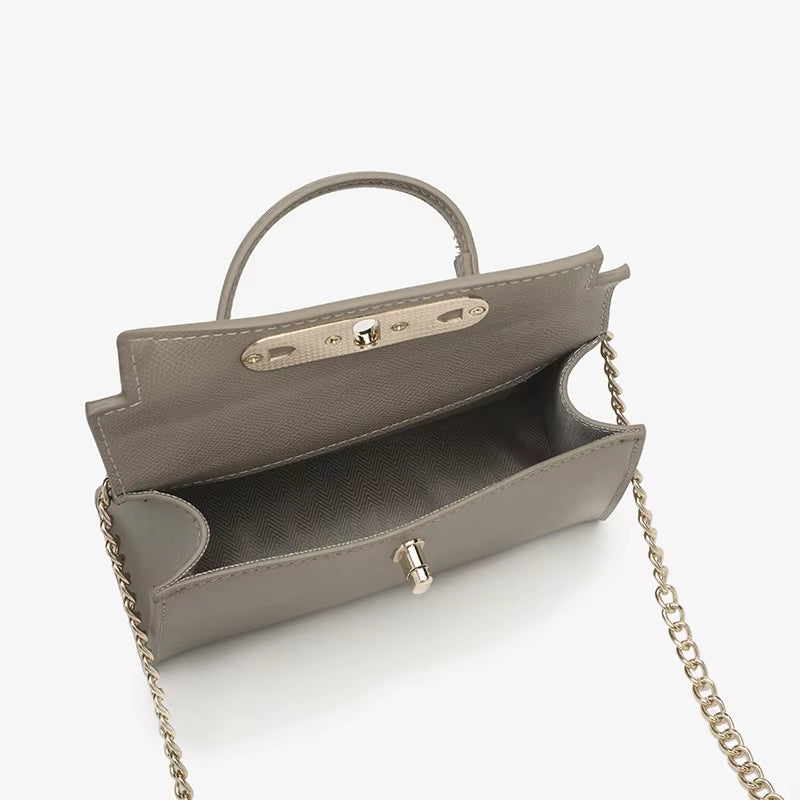 The 2023 New Chic Handbag for Women Is a Trendy, Niche Versatile Mini H-Held Bag with a Chain a Single-Shoulder